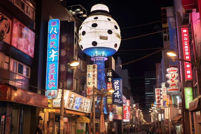 日本夜市街头旅游美食度假旅游胜地,高清,摄影图,摄影图片,图片大全,摄影图免费下载